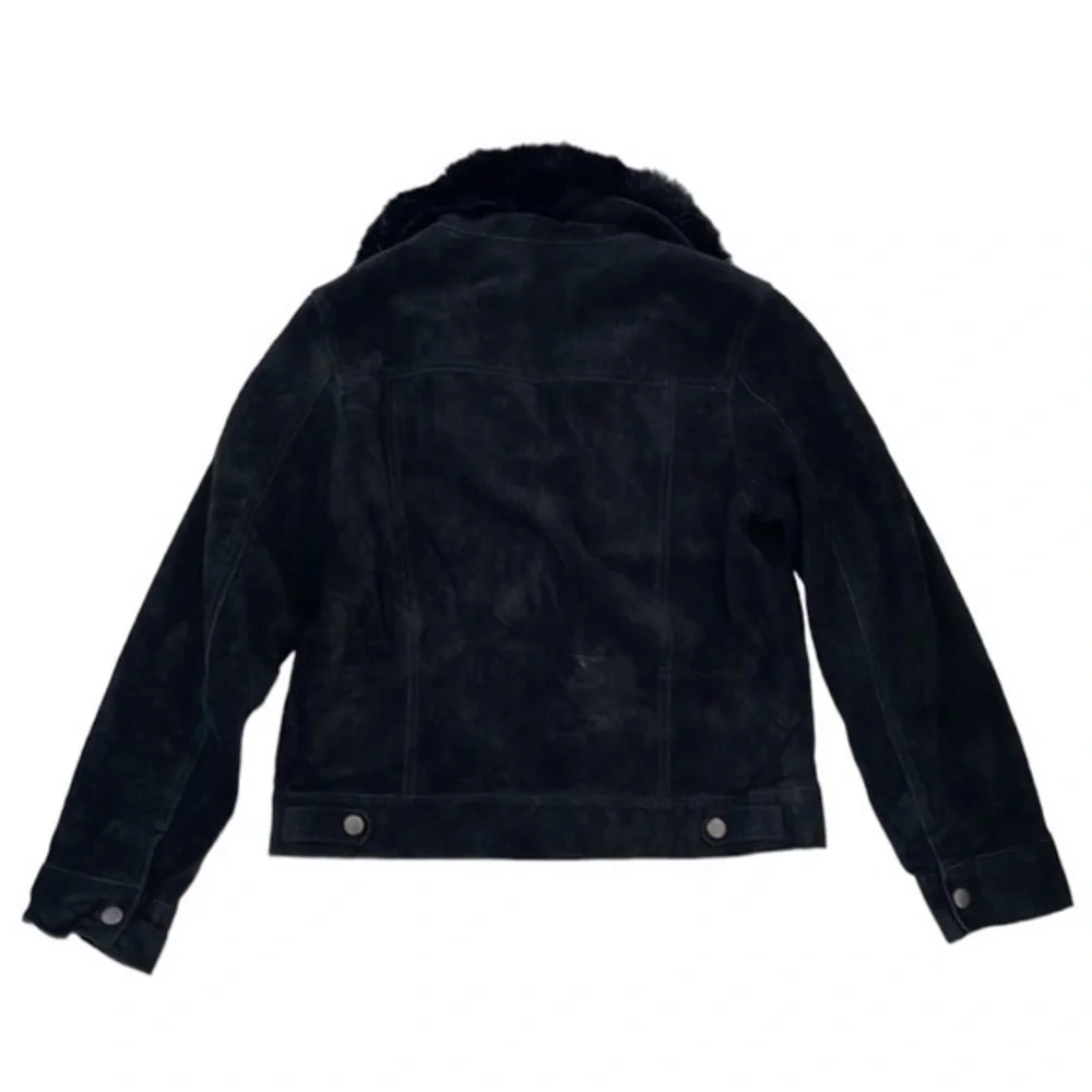 Theory Real Rabbit Fur Leather Jacket - Picture 13 of 13